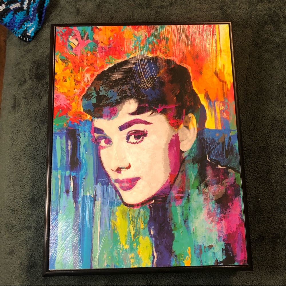 Audrey Hepburn Wood Wall Decor